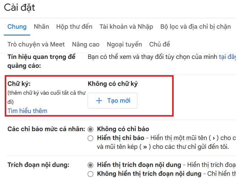 Cách tạo chữ ký email chuyên nghiệp