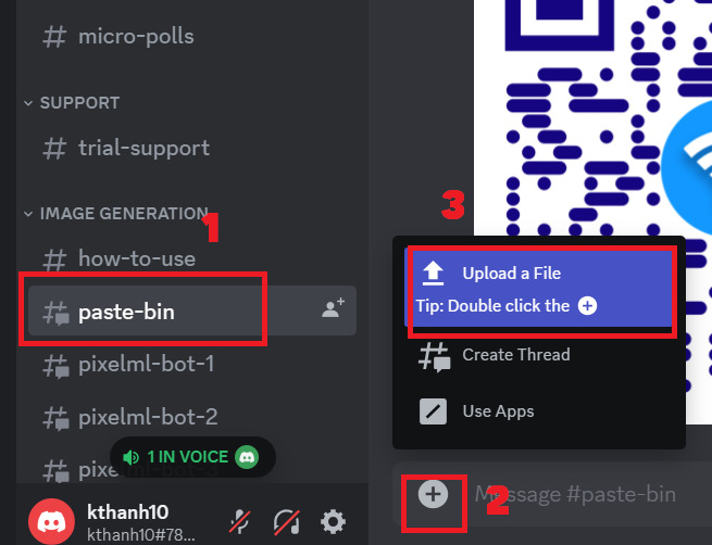 cách tạo QR art bằng Discord Bot