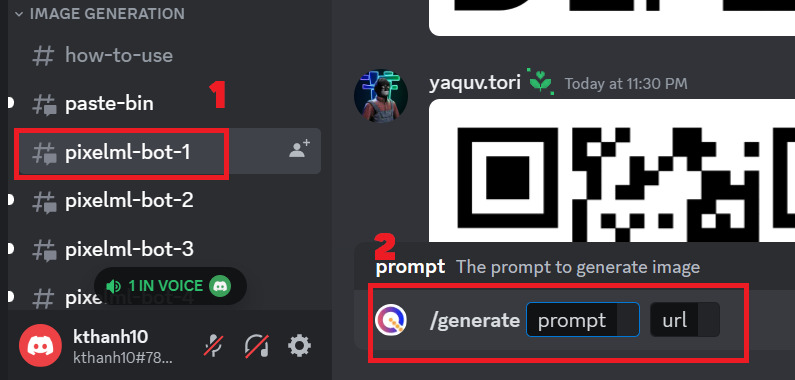 cách tạo QR art bằng Discord Bot