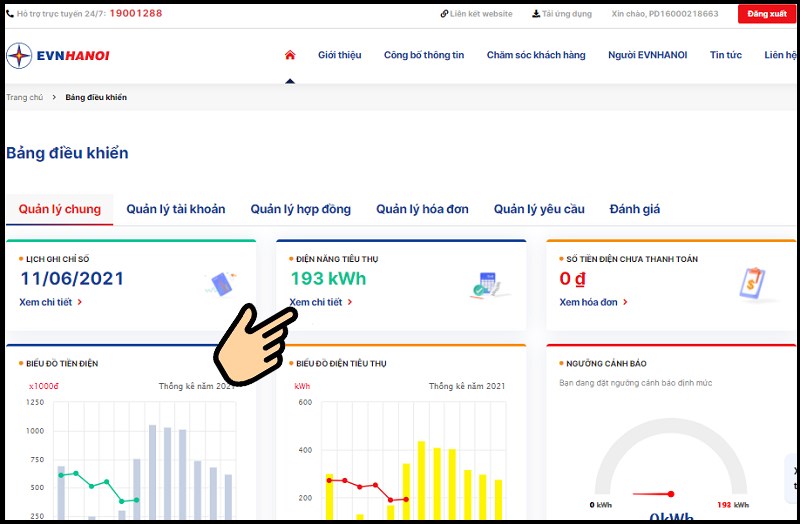 Cách kiểm tra tiền điện hàng ngày