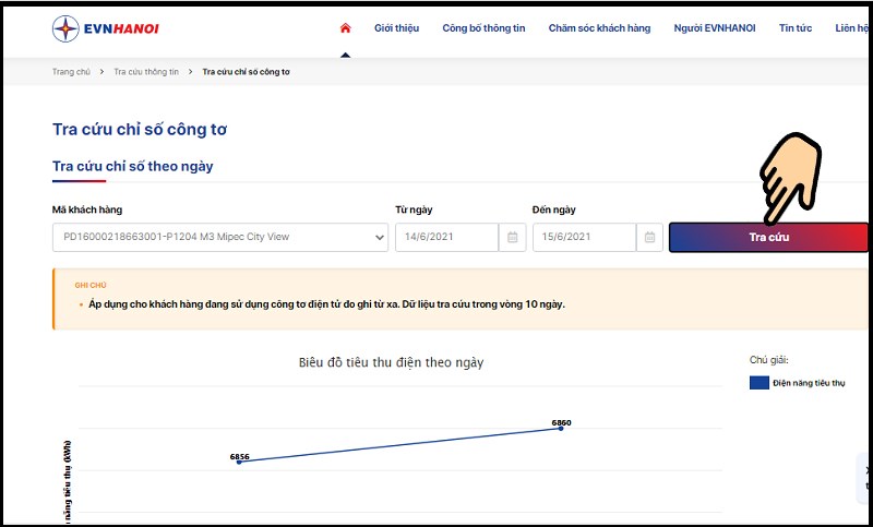 Cách kiểm tra tiền điện hàng ngày