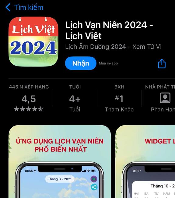 Cách xem lịch âm trên iPhone