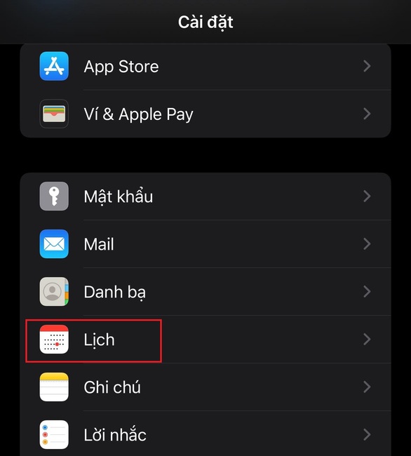 Cách xem lịch âm trên iPhone