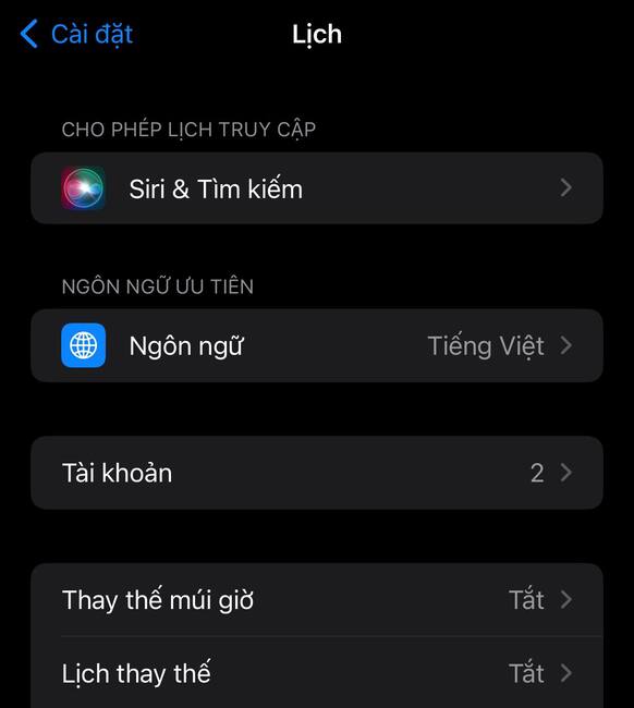 Cách xem lịch âm trên iPhone