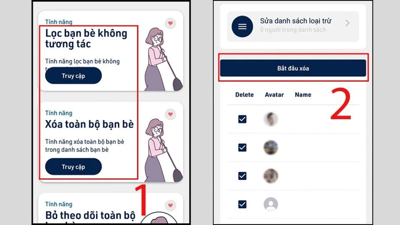 cách xóa hết bạn bè trên facebook