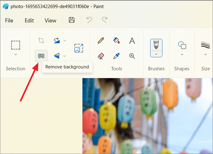Cách xóa nền ảnh bằng Paint trong Windows 11