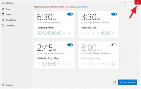 Cách Sử dụng Đồng hồ Báo thức trong Windows 10 21