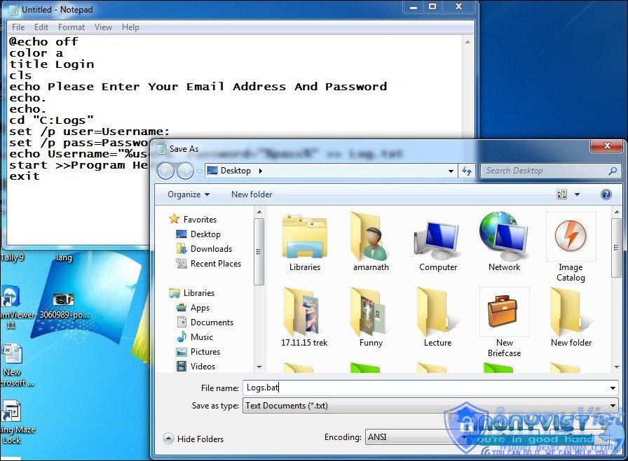 Creating Keylogger With Notepad