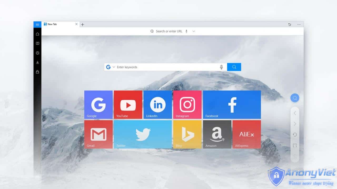 UC Browser trình duyệt nên dùng cho Windows 10 14