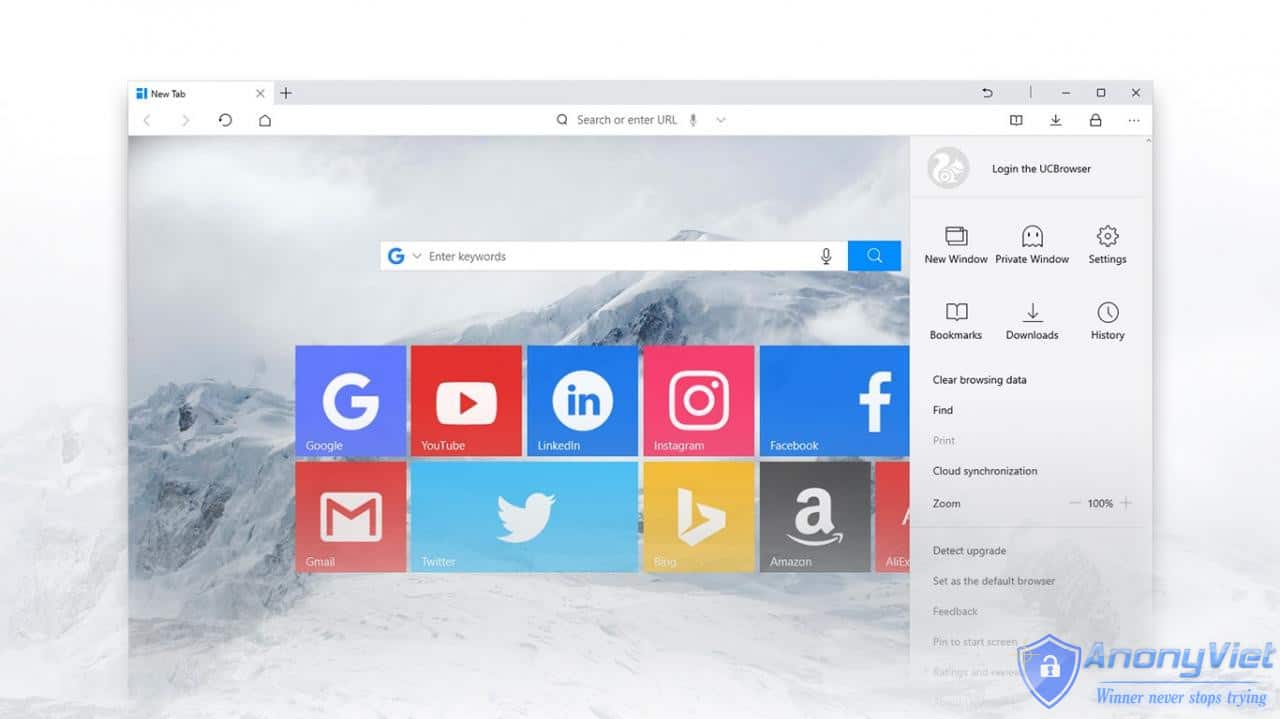 UC Browser trình duyệt nên dùng cho Windows 10 13