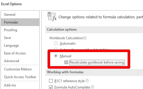 chọn CPU khi làm việc với excel