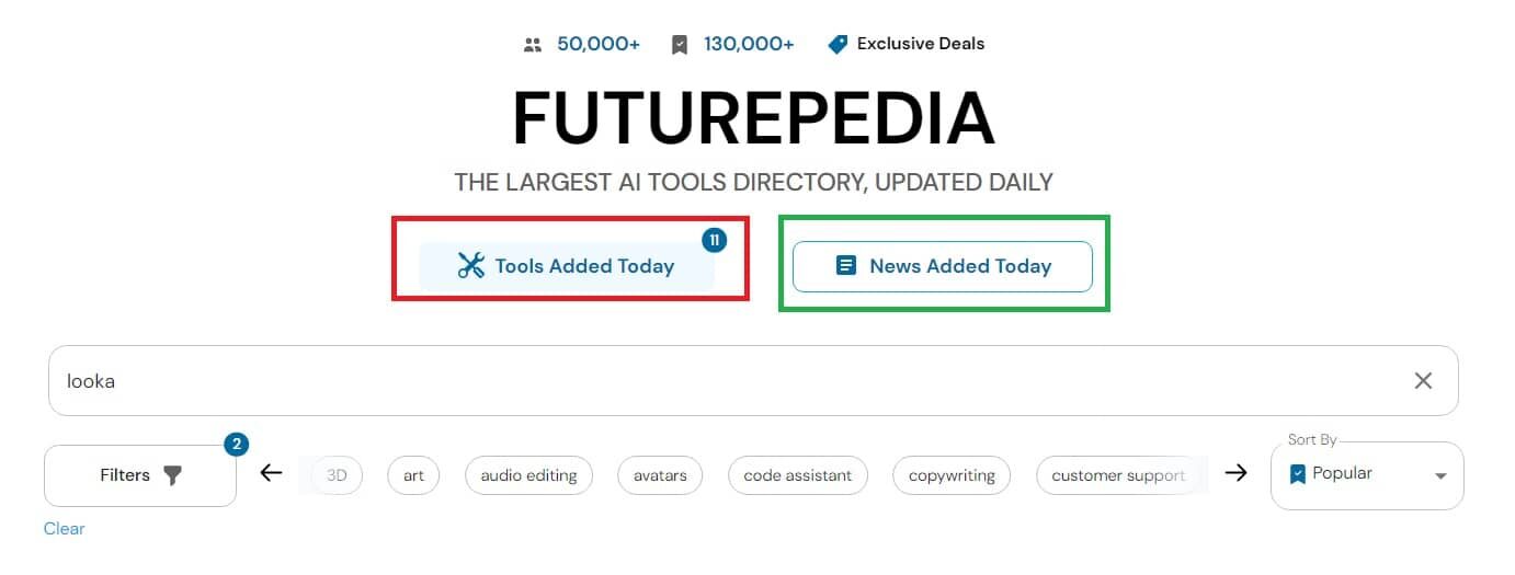 Futurepedia - Trang web tổng hợp các công cụ AI