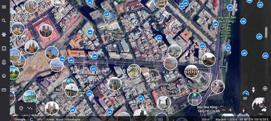 Ngắm nhìn nhà bạn từ trên cao với Google Earth