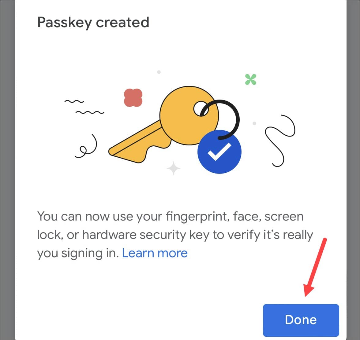 Google Passkey