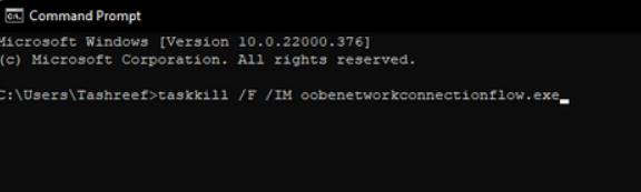 kill oobenetworkconnectionflow.exe bỏ qua Kết nối Internet CÀI WINDOWS 11