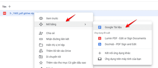 mo file pdf google tai lieu