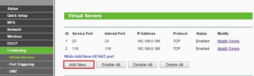 Hướng dẫn cấu hình No-IP, Nat Port ra Internet 18