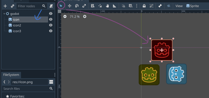 Các thao tác cơ bản trên Scene2D - Godot Engine cơ bản 45