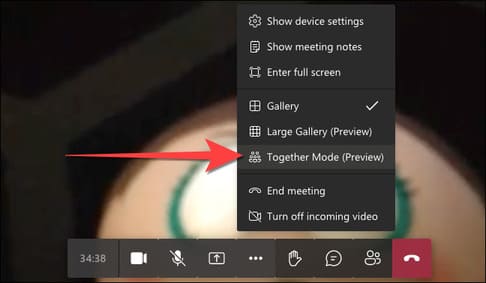 Cách sử dụng chế độ Together trong Microsoft Teams phiên bản web 8