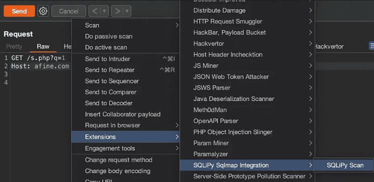 sqlmap burp suite