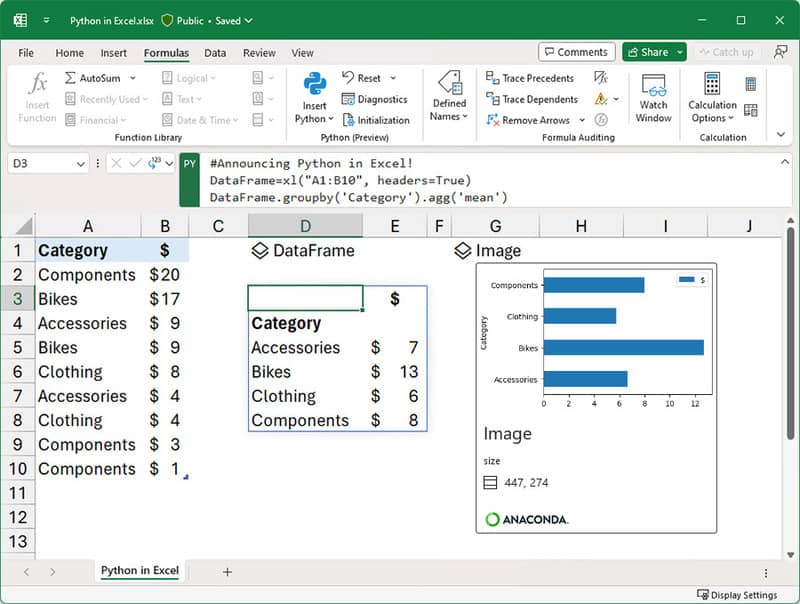 Cách sử dụng Python trong Excel