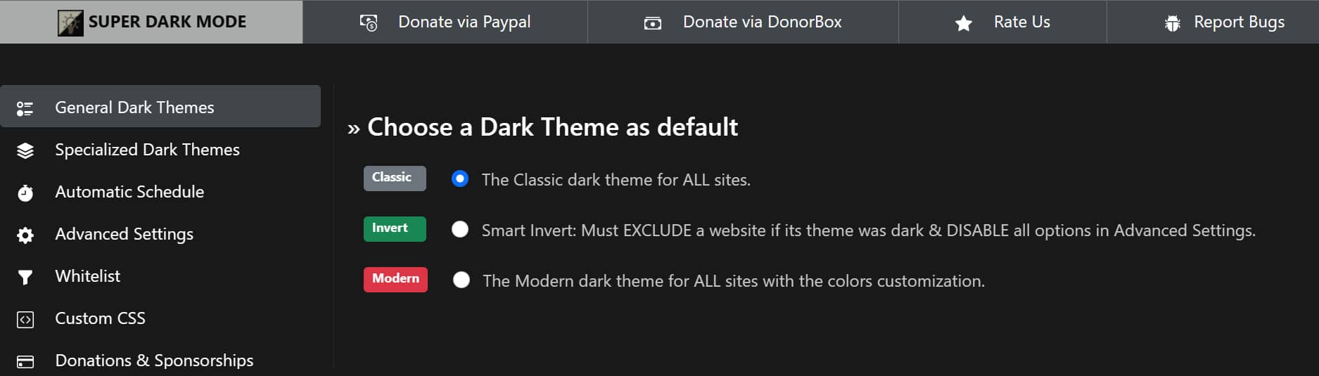 Super Dark Mode