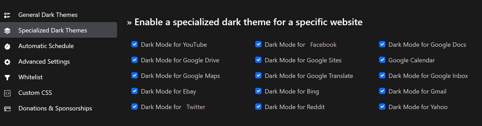 Super Dark Mode