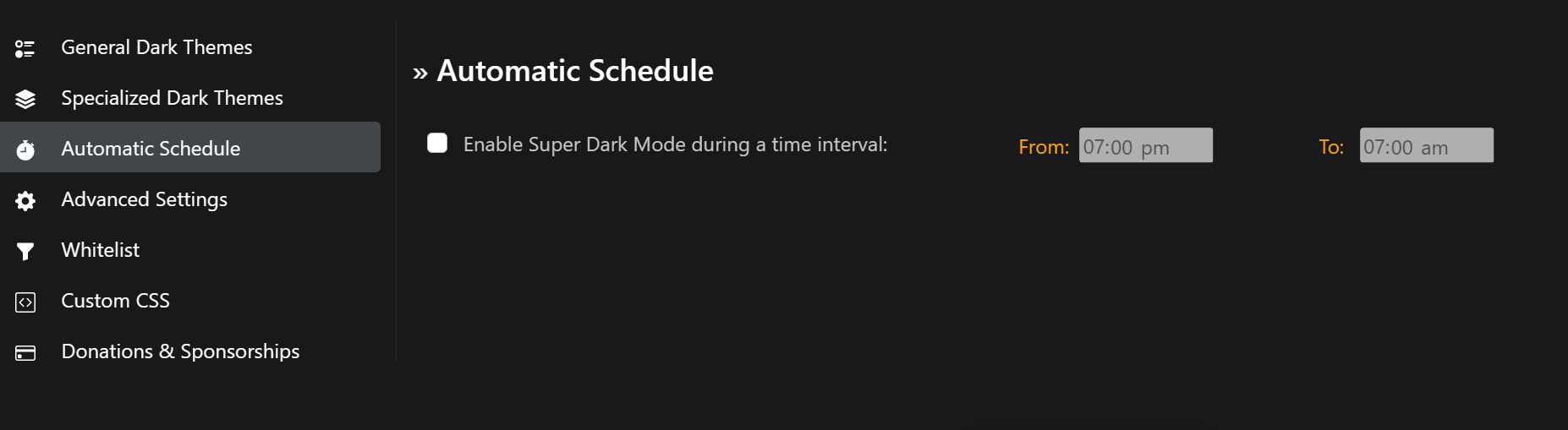 Super Dark Mode