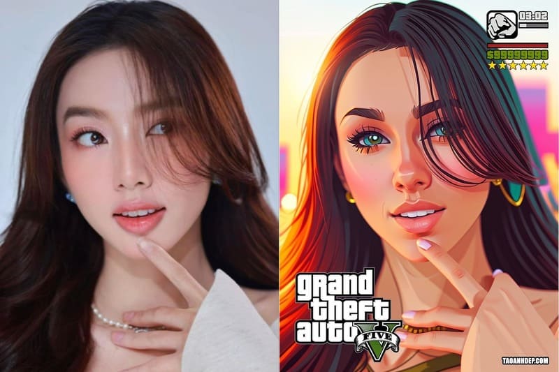 Hướng dẫn tạo ảnh theo phong cách GTA V online siêu dễ 9