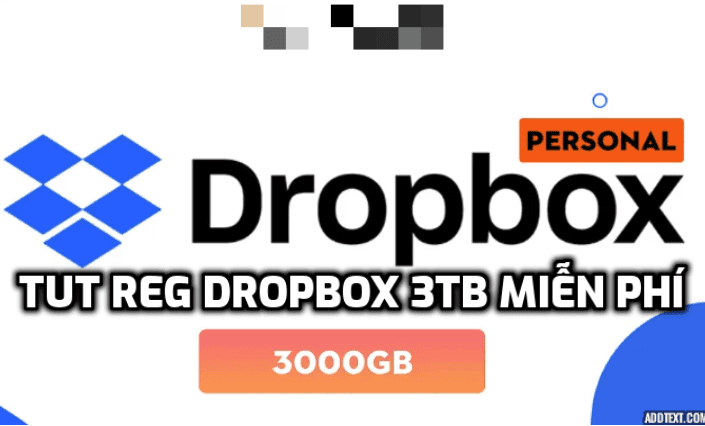 nâng cấp Dropbox 3TB