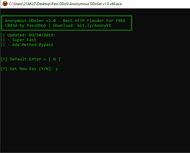 Share Tool DDOS Anonymous DDoSer v1.0 Full Power cực mạnh - Rất Hữu Ích