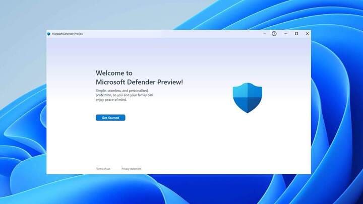 có nền dùng windows defender